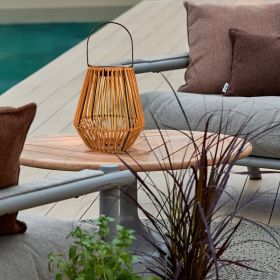Solar Powered Outdoor Rattan Lantern for garden, patio, Frontdoor, walkway