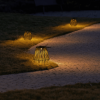 Solar Powered Outdoor Rattan Lantern for garden, patio, Frontdoor, walkway