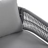 K&K 4-Piece Boho Rope Patio Furniture Set, Outdoor Furniture with Acacia Wood Table