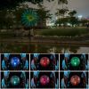 Solar Blue Leaf Stake Wind Spinner