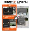 VEVOR Retractable Side Awning 118" x 71", Retractable Patio Screen Waterproof, Retractable Room Divider Black for Privacy, Garden, Outdoor