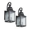 Large Outdoor Wall Lamps With Glass(2pack)