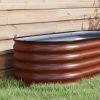 Outsunny 6.5' x 2' x 1.4' Galvanized Raised Garden Bed Kit, Outdoor Metal Elevated Planter Box with Safety Edging