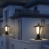 Solar Column Headlights With Dimmable LED(2 pack)