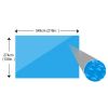 Rectangular Pool Cover 216 x 108 inch PE Blue