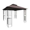 10x10 Outdoor Patio Gazebo Canopy Tent With Ventilated Double Roof And Mosquito net(Detachable Mesh Screen On All Sides),Suitable for Lawn, Garden