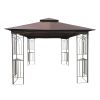 10x10 Outdoor Patio Gazebo Canopy Tent With Ventilated Double Roof And Mosquito net(Detachable Mesh Screen On All Sides),Suitable for Lawn, Garden