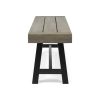 ACACIA WOOD BENCH GRAY