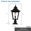 Outdoor Glass Column Headlights(2pack)