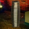 Outsunny Solar Floor Lamp, Outdoor Garden Lantern Pathway Light & Decorative Driveway Lighting with Auto On/Off LED Lights for Porch, Yard, Lawn