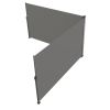 VEVOR Retractable Side Awning, 71''x 236'' Full Aluminum Rust-Proof Patio Sunshine Screen, Outdoor Privacy Divider & Wind Screen, Works for Courtyard