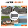 VEVOR Retractable Side Awning, 71''x 236'' Full Aluminum Rust-Proof Patio Sunshine Screen, Outdoor Privacy Divider & Wind Screen, Works for Courtyard