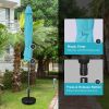 Simple Deluxe 9' Patio Umbrella Outdoor Table Market Yard Umbrella with Push Button Tilt/Crank, 8 Sturdy Ribs for Garden, Deck, Backyard, Pool