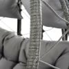 2 Persons Egg Chair with Stand Indoor Outdoor Swing Chair Patio Wicker Hanging Egg Chair Hanging Basket Chair with Stand for Bedroom Living Room Balco