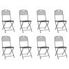 9 Piece Patio Dining Set Anthracite Metal Mesh