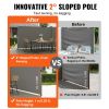 VEVOR Retractable Side Awning, 71''x 236'' Full Aluminum Rust-Proof Patio Sunshine Screen, Outdoor Privacy Divider & Wind Screen, Works for Courtyard